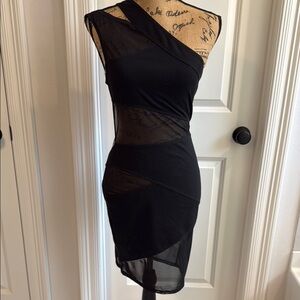 Dreamgirl Blue One Shoulder Bodycon Dress